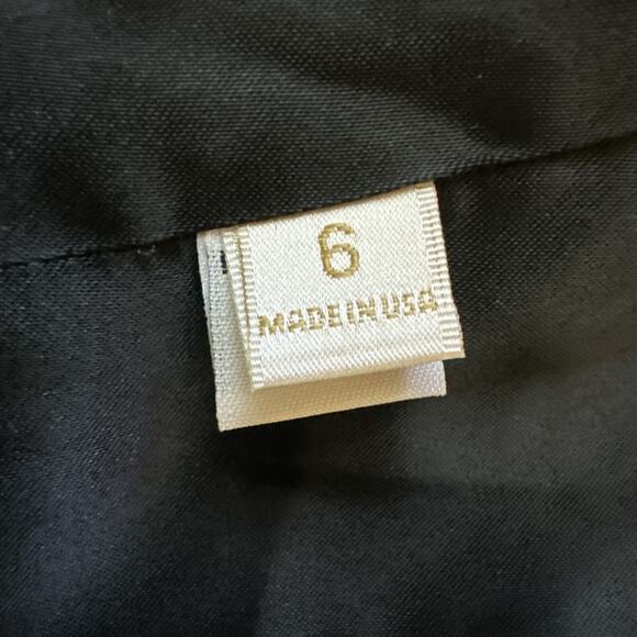 VTG Fleurette Loro Piana Sz 6 Wool Cashmere Blend Black Coat Quiet Luxury - Picture 8 of 13